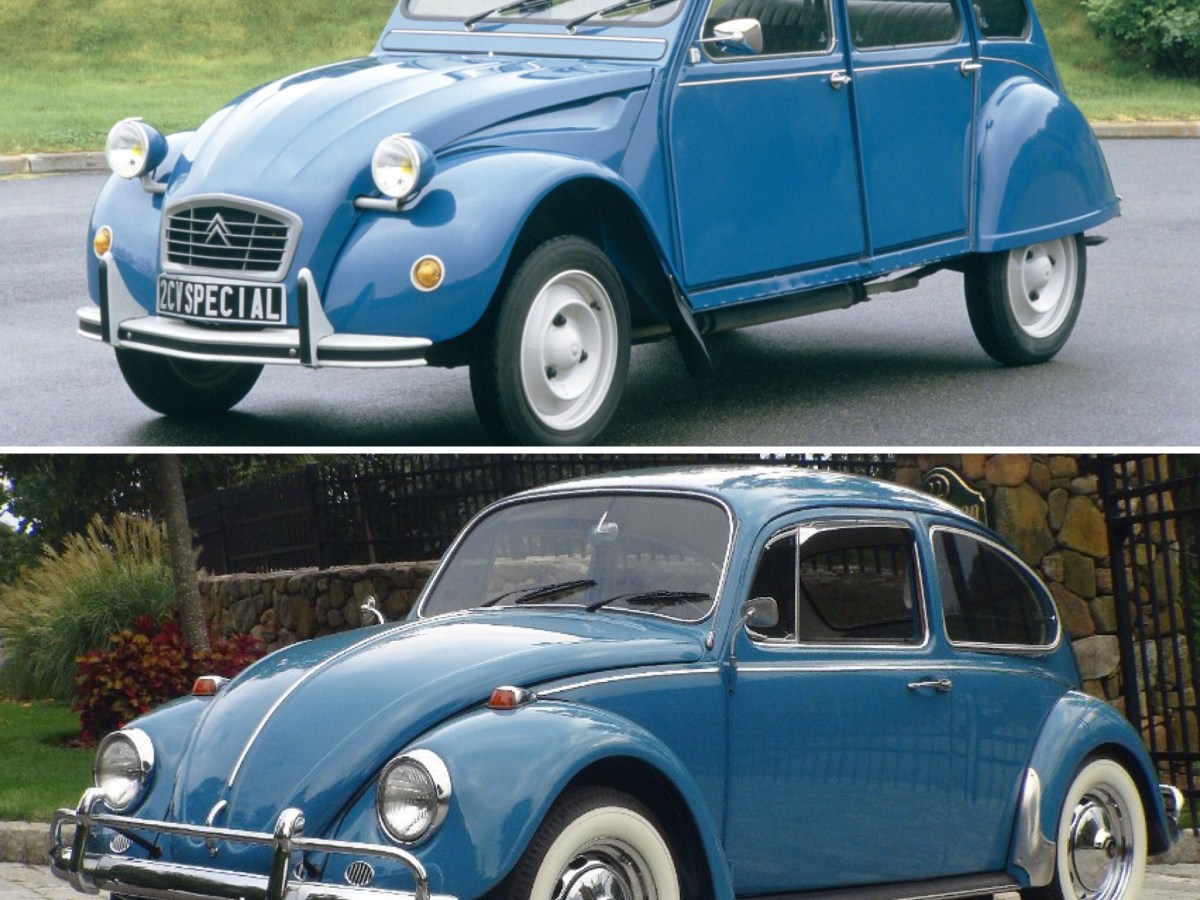 Doppelganger Cars #2: Citroen 2CV vs. Volkswagen Beetle
